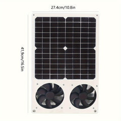 12W Solar Air Purification Exhaust Fan Kitchen Bathroom Universal