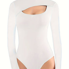 Long Sleeve Shaping Bodysuit Tummy Control Butt Lifting Body Shaper