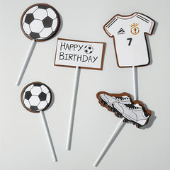Football Birthday Cake Topper for Kids Bowl Party Decor