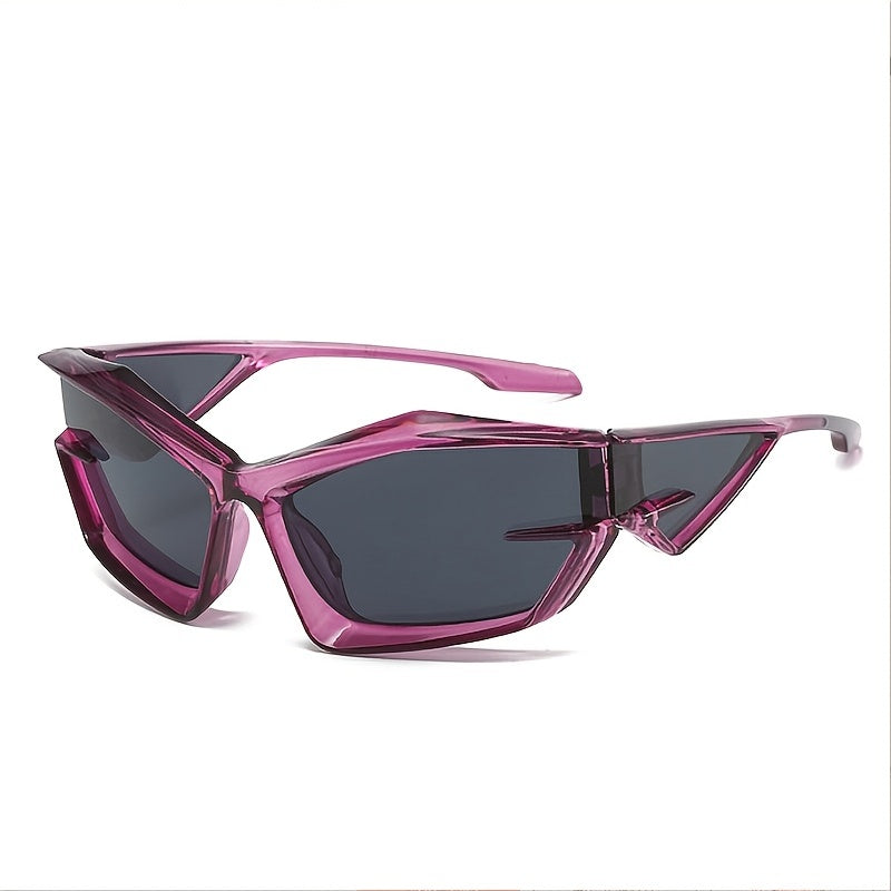 Futuristic Sense Tech Sunglasses Y2K Street Shot Catwalk Opposite Sex