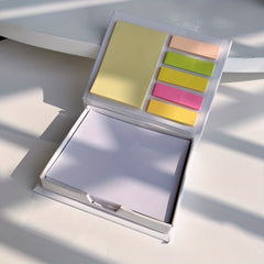 6 Colorful Sticky Notes & 100 Memo Pad Combo Pack