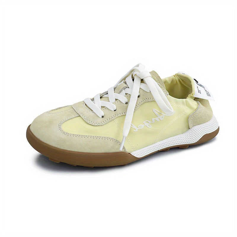 Women's Letter Graphic Walking Shoes Lace Up Flat Shoes
