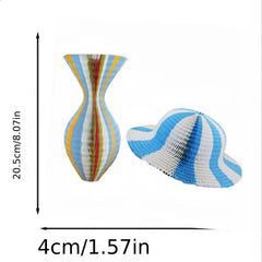 Packable Colorful Flower Vase Hat for Women