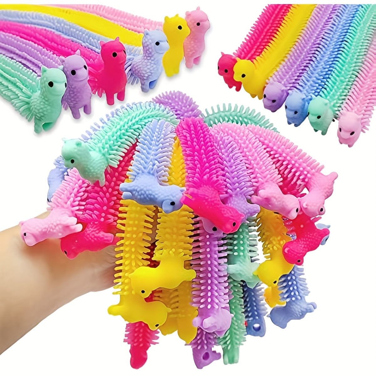 15 Pcs Colorful Elastic Rope Fidget Toys for Stress Relief