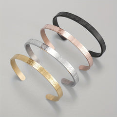 Adjustable Stainless Steel Muslim Bangle for Men