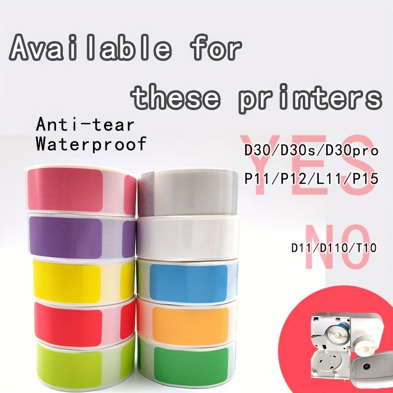 D30 Cable Label Paper for P11 Thermal Self-adhesive Waterproof Sticker