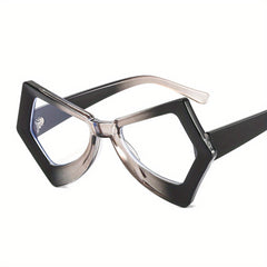 Gradient Frame Clear Lens Glasses Y2K Style for Women Men