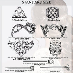 Vintage Viking Style Hairpin Irish Knot Hairpin Retro Metal Hair Accessories