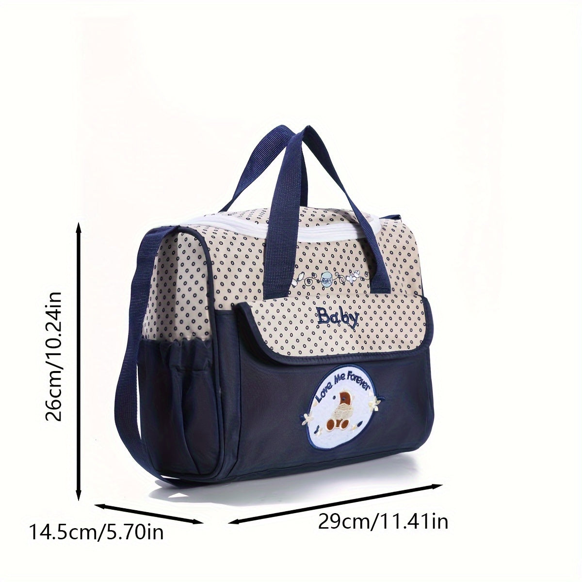Animal Print Lightweight Messenger Bag for Travel Bear Diaper Bag