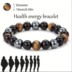 Men's Hematite & Tiger Eye Energy Bracelet
