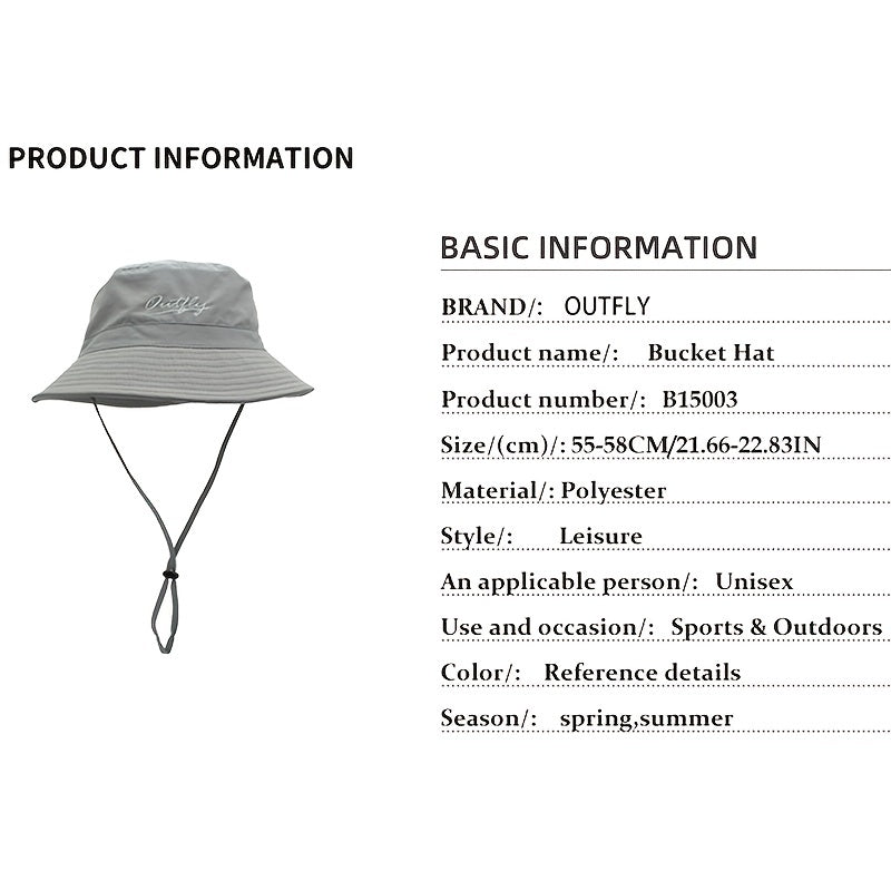 Women's Sunshade Bucket Hat Beach Boonie Hat