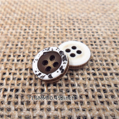 10PCS Resin Four eye Shirt Button 396