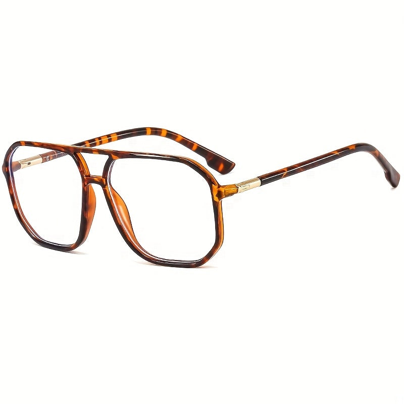 Large Frame Light Blocking Glasses Square Frame PC Sunglasses