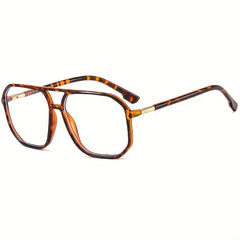 Large Frame Light Blocking Glasses Square Frame PC Sunglasses