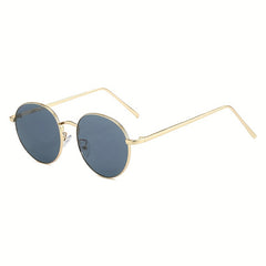 Round Metal Sunglasses Retro Anti Glare UV400