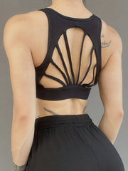Scalloped Beauty Back Yoga Fitness Bra