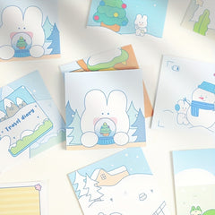 90pcs Rabbit Sticky Notes Student Square Small Sticky...