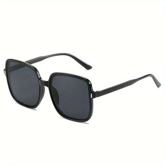 Large Square Sunglasses Rivet Decor Gradient Glasses UV400