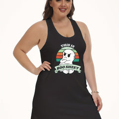  Ghost & Slogan Print Nightdress