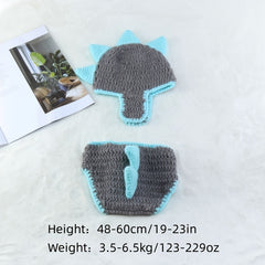 Newborn Dinosaur Modeling Wool Set Baby Photography Suit