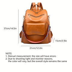 Vintage Anti Theft Backpack Purse Retro Convertible Bag