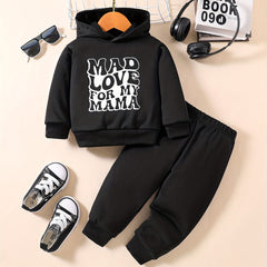 Toddler Baby Sweatshirt Set MAD LOVE FOR MY MAMA Print