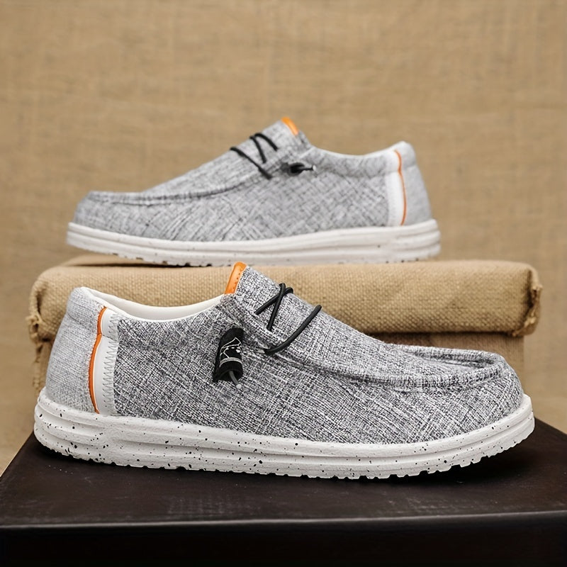Men's Lightweight Slip On Casual Shoes Breathable Canvas Spring Summer