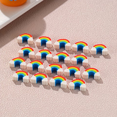 20pcs Rainbow Eraser Student Mini Eraser Cartoon Eraser