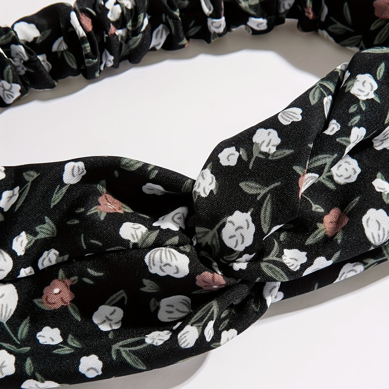 Criss Cross Headband Stretchy Hair Band Floral Printed Hair Band Style Headdress
