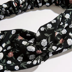 Criss Cross Headband Stretchy Hair Band Floral Printed Hair Band Style Headdress