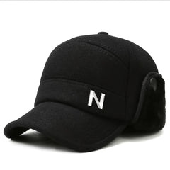Winter Cap With Earflap Outdoor Snapback Warm Flat Top Military Hats Sun Protect