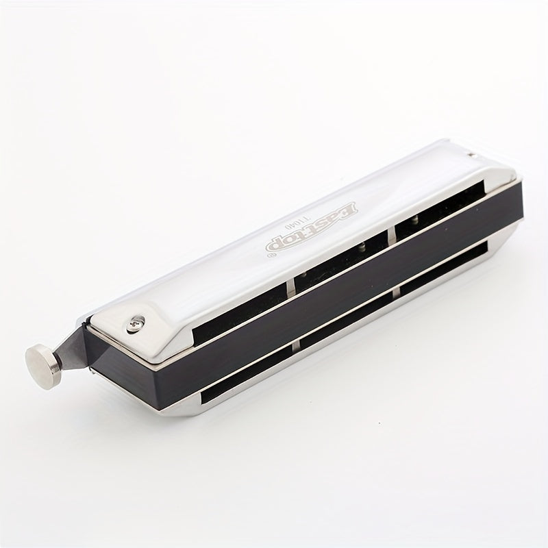 Professional 10 Hole 40 Tone Chromatic Harmonica in C