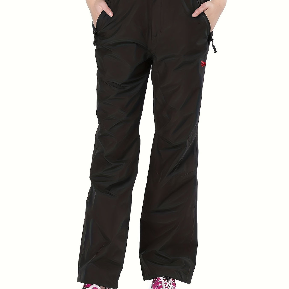 Women's High Waist Outdoor Hiking Pants with Zippered Pocket