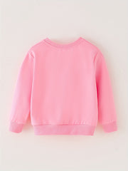 Kids Round Neck Sweatshirt Assorted Letter Styles