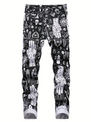 Children's Wild Style Active Long Pants Colorful Graphic Jeans Summer Kids
