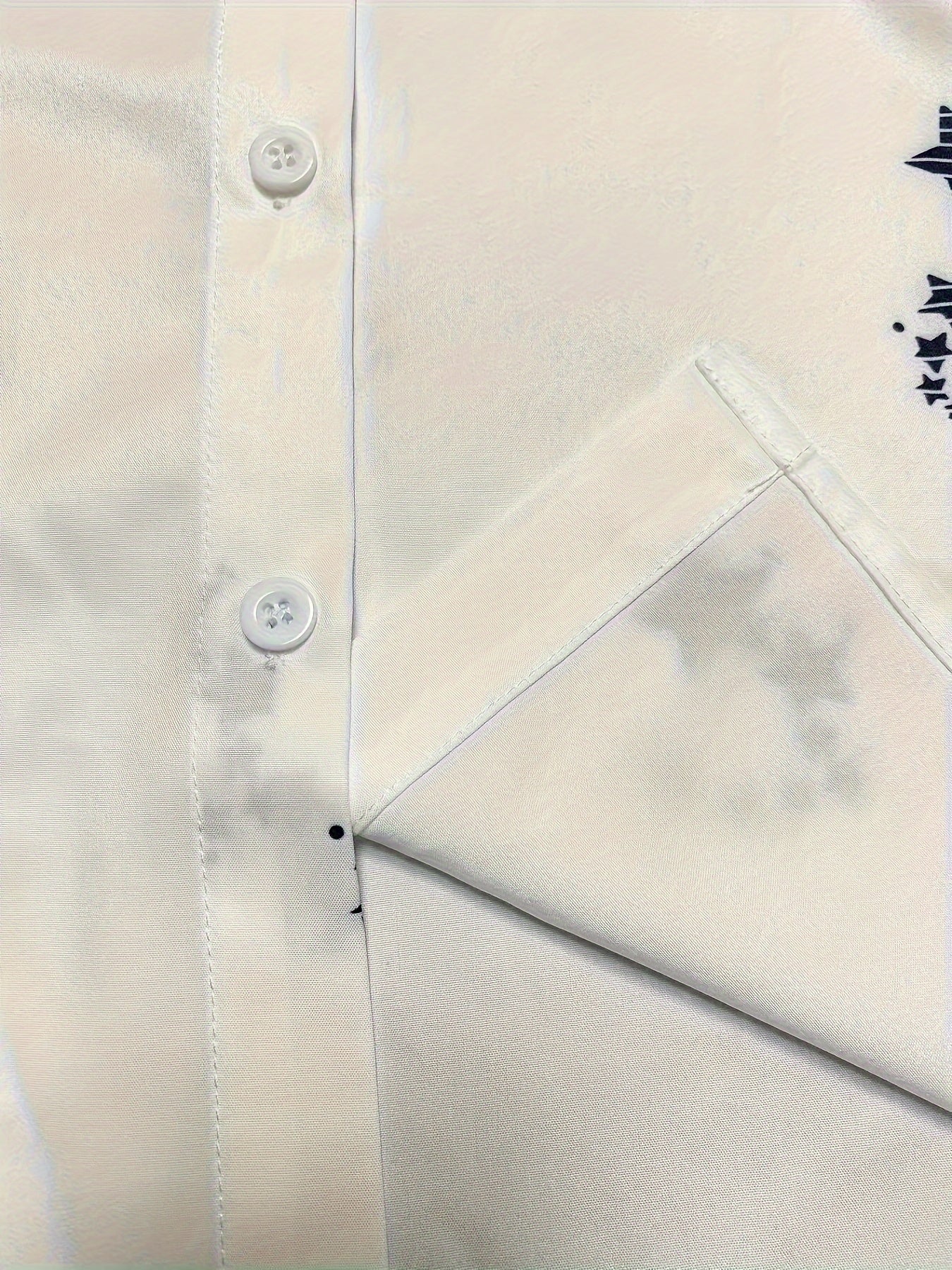  Star Print Button Up Shirt