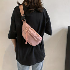 Streetwear Casual Chest Bag Nylon Foldable Fanny Pack