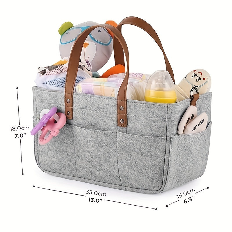 Felt Diaper Handbag Storage Bag Mother Baby Diaper Bag Storage Hand Basket