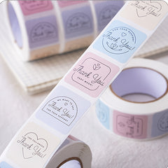 500pcs Thank You Sticker Round Scrapbook Envelope Seal Scrapbooking Stickers