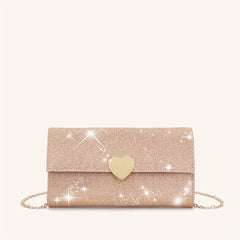Glitter Evening Clutch Bag Dinner Purse For Wedding Party Prom