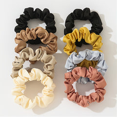8pcs Silk Scrunchies Large Hair Ties Adults Women's Hair Ties