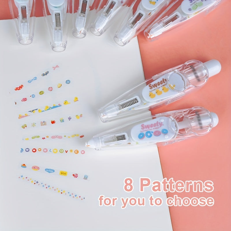 Cartoon Pattern Decoration Tape Pen for Scrapbooking