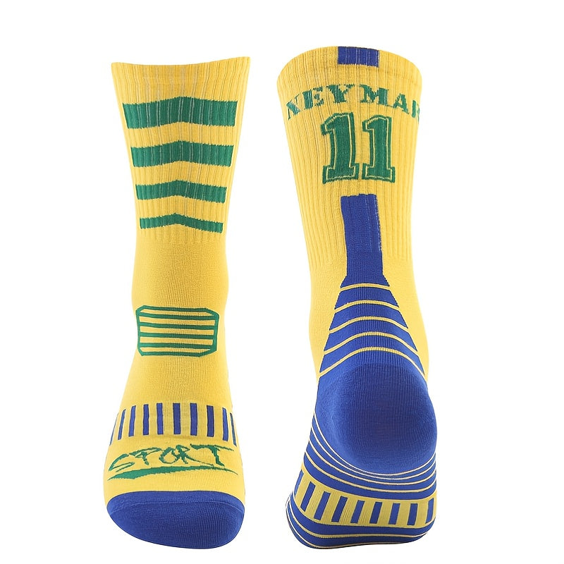 Men's Anti-Skid Calf Socks for Running, Cycling, Football
