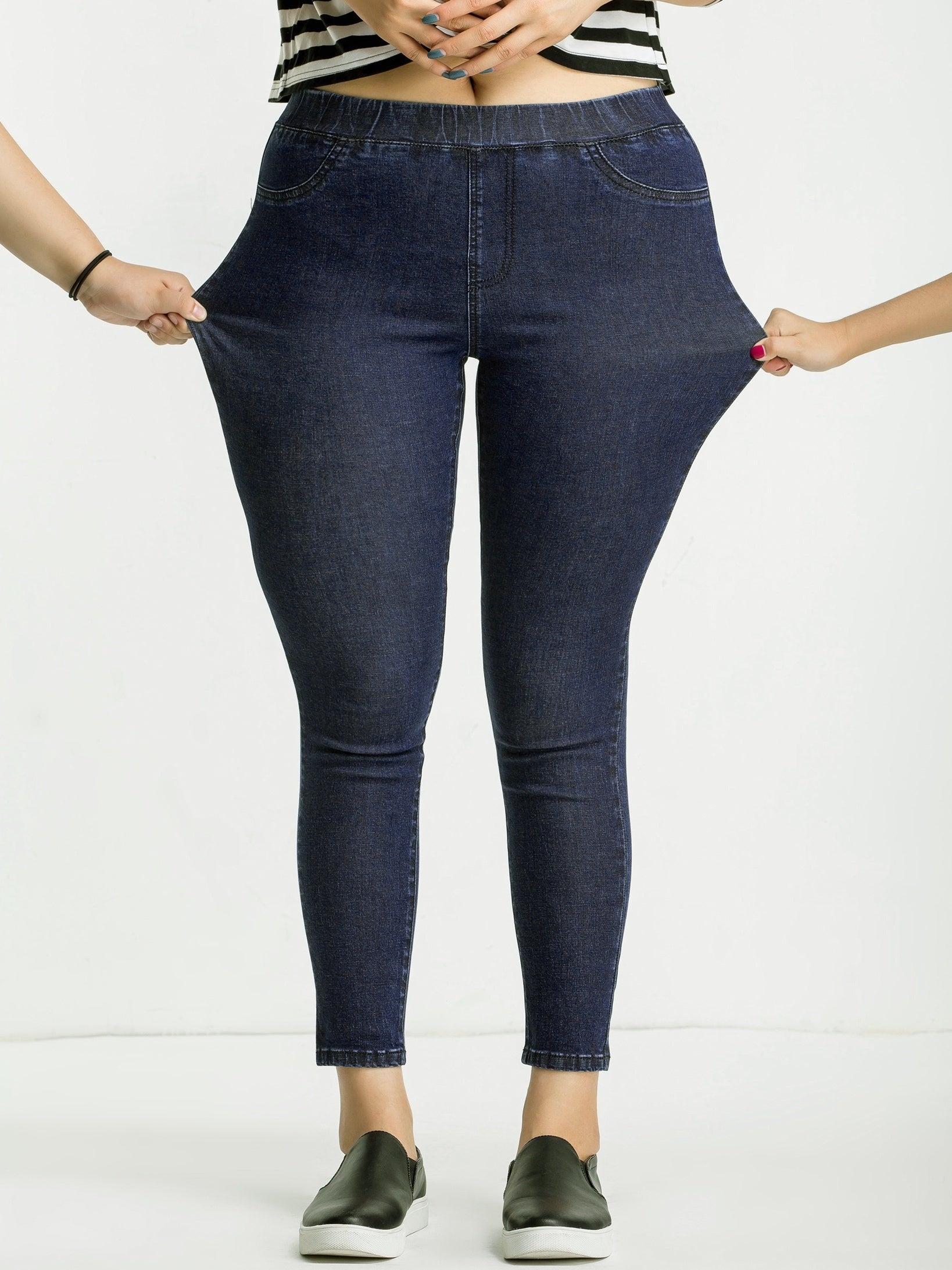 Women's Plus High Stretch Skinny Basic Jeans