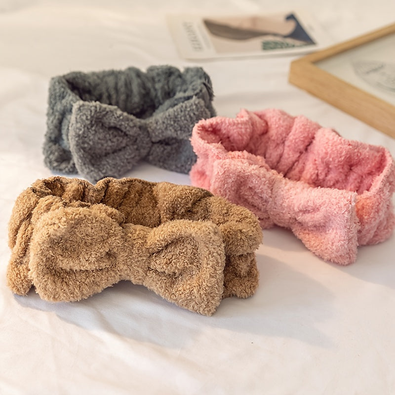 Coral Fleece Headband for Spa Facial