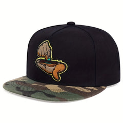Hands Embroidered Snapback Hat Hip Hop Unisex Baseball Cap