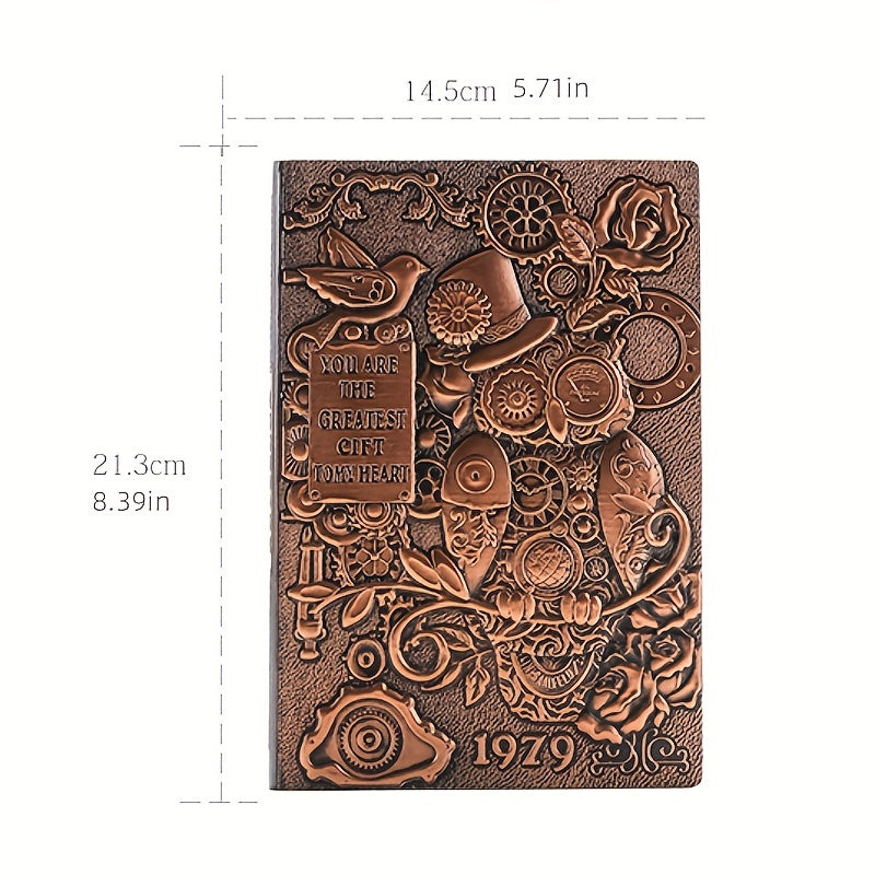 A5 Owl Embossed Notebook Retro Diary