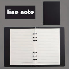 A5 Faux Leather Notebook Blank Inner Page