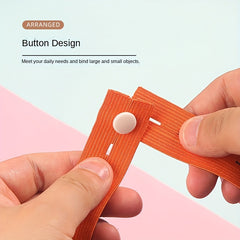 10pcs Polyester Clothing Storage Elastic Bands