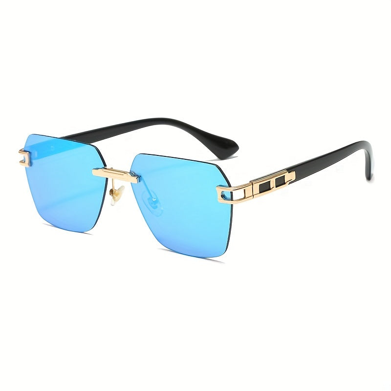 Rimless Sunglasses UV Protection Men's Decorative Sunglasses